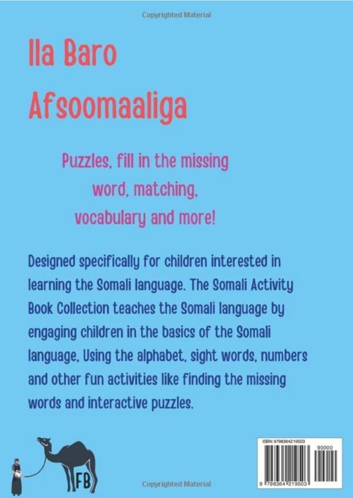 My Somali and English Activity Book 2 (Grades 1-3)